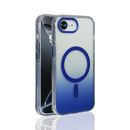 Apple iPhone 16E Kılıf M-safe Şarj Özellikli Transparan Renk Geçişli Zore Toros Kapak