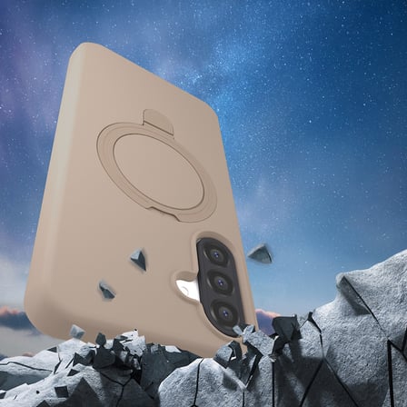 Galaxy A56 Kılıf M-safe Şarj Özellikli Standlı MKST Samara Kapak - Pembe