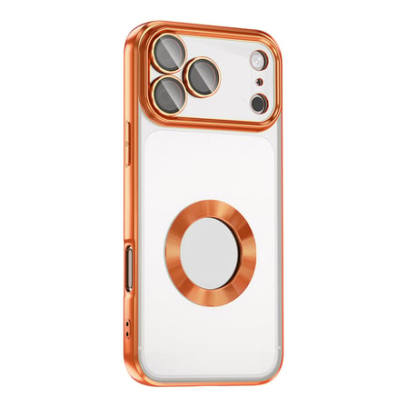 iPhone 17 Pro Max Kılıf Kamera Korumalı Logo Gösteren NRTK Omega Kapak - Mavi