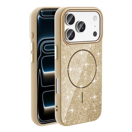 iPhone 17 Pro Max Kılıf Dökülmeyen Simli Silikon MagSafe Kamera Yükseltili Alan Tech