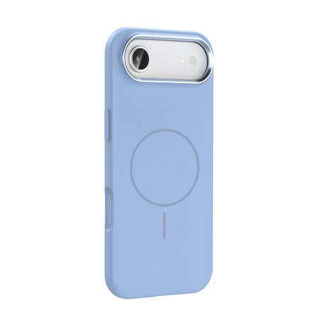 iPhone 17 Air Kılıf M-Safe Şarj Özellikli Metal Kamera Çerçeveli NRTK Edi Silikon Kapak - Lacivert