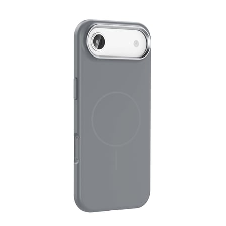 iPhone 17 Air Kılıf M-Safe Şarj Özellikli Metal Kamera Çerçeveli NRTK Edi Silikon Kapak - Lacivert