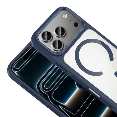 iPhone 17 Pro Kılıf Kablosuz Şarj Özellikli Metal Kamera Çerçeveli Tiko Kapak