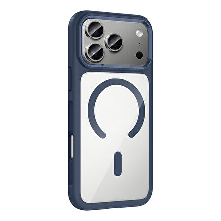 iPhone 17 Pro Max Kılıf Kablosuz Şarj Özellikli Metal Kamera Çerçeveli Tiko Kapak