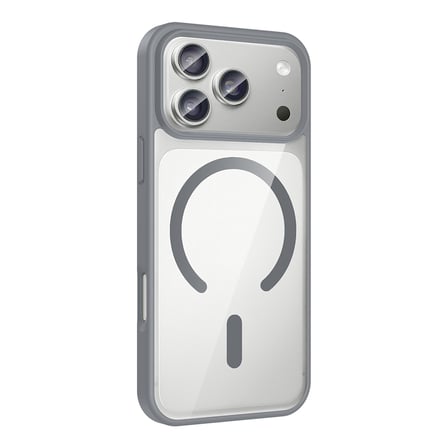 iPhone 17 Pro Kılıf M-safe Wireless Şarj Özellikli Silikon MKST Ege Kapak - Lacivert
