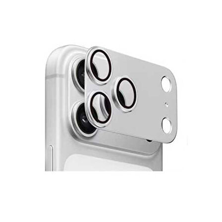 iPhone 17 Pro Uyumlu CL-20 Kamera Lens Koruyucu Titanyum Kaplama Tam Koruma