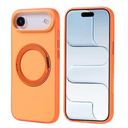 iPhone 17 Air Kılıf 360 Derece Döner Standlı MagSafe Kamera Yükseltili Silikon Mobilteam