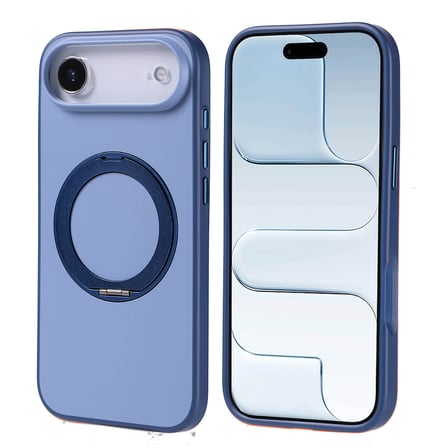 iPhone 17 Air Kılıf 360 Derece Döner Standlı MagSafe Kamera Yükseltili Silikon Mobilteam