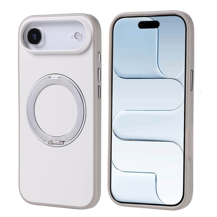iPhone 17 Air Kılıf 360 Derece Döner Standlı MagSafe Kamera Yükseltili Silikon Mobilteam
