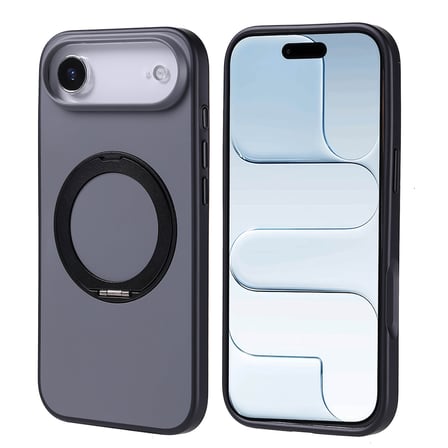 iPhone 17 Air Kılıf 360 Derece Döner Standlı MagSafe Kamera Yükseltili Silikon Mobilteam