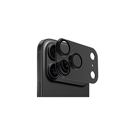 iPhone 17 Pro Uyumlu CL-20 Kamera Lens Koruyucu Titanyum Kaplama Tam Koruma