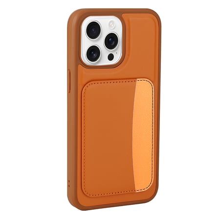 iPhone 16 Pro Kılıf Kartlıklı NRTK X-Kart Silikon Kapak - Siyah