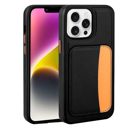 iPhone 16 Pro Max Kılıf Kartlıklı NRTK X-Kart Silikon Kapak - Lacivert