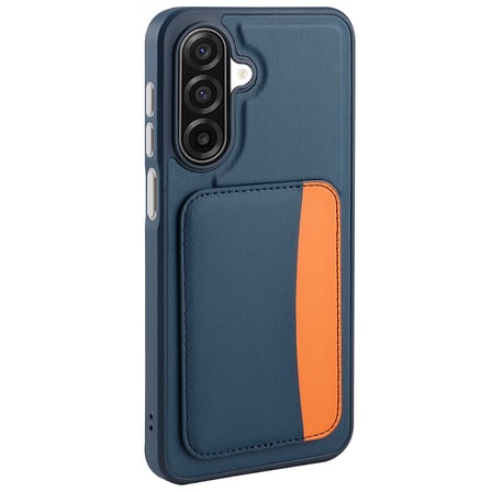 Galaxy A17 Kılıf Kartlıklı NRTK X-Kart Silikon Kapak - Kahverengi