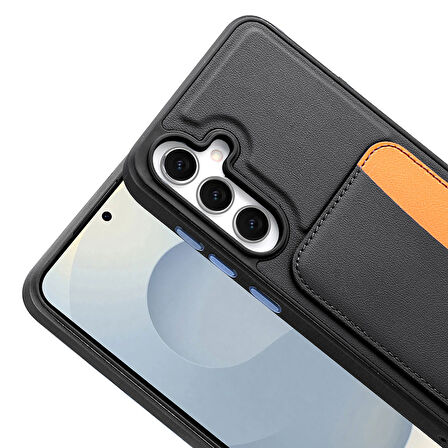 Samsung Galaxy S25 FE Uyumlu Kılıf Kartlıklı X-Kart Silikon Kapak