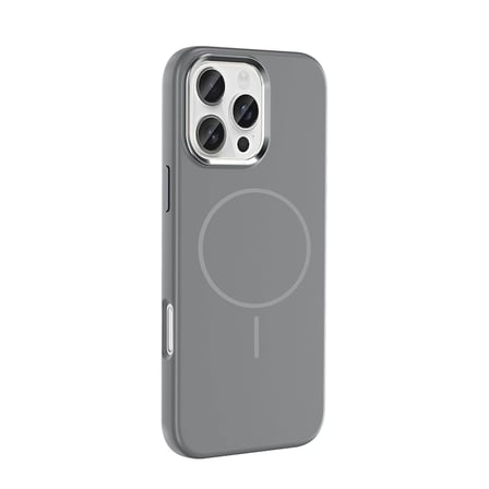 iPhone 16 Pro Max Kılıf M-Safe Şarj Özellikli Metal Kamera Çerçeveli NRTK Edi Silikon Kapak - Mor