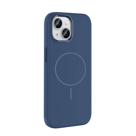 iPhone 15 Kılıf M-Safe Şarj Özellikli Metal Kamera Çerçeveli NRTK Edi Silikon Kapak - Lila