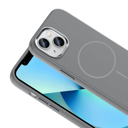 iPhone 15 Kılıf İnce MagSafe Halkalı Kamera Yükseltili Silikon Novatech