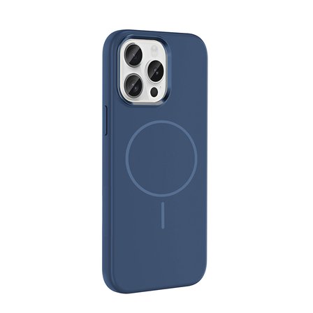 iPhone 15 Pro Max Kılıf M-Safe Şarj Özellikli Metal Kamera Çerçeveli NRTK Edi Silikon Kapak - Siyah