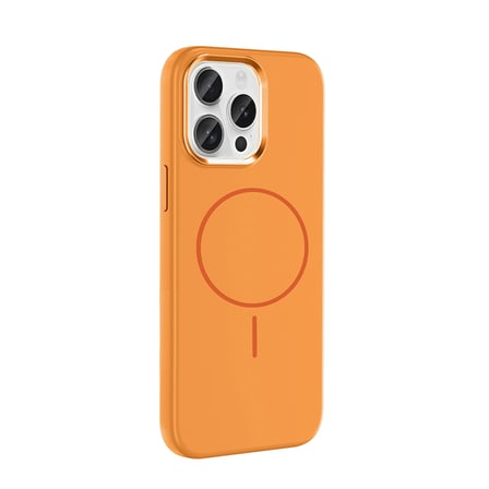 iPhone 15 Pro Max Kılıf M-Safe Şarj Özellikli Metal Kamera Çerçeveli NRTK Edi Silikon Kapak - Siyah