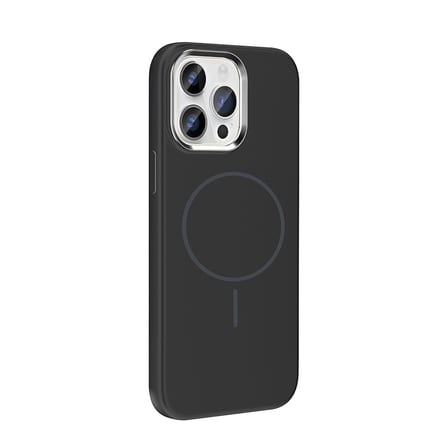 iPhone 14 Pro Max Kılıf İnce MagSafe Halkalı Kamera Yükseltili Silikon Novatech
