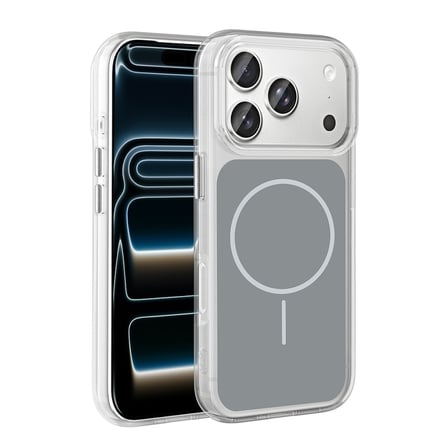 iPhone 17 Pro Kılıf Metal Buton Tasarımlı İkonik Sert Silikon Kapak