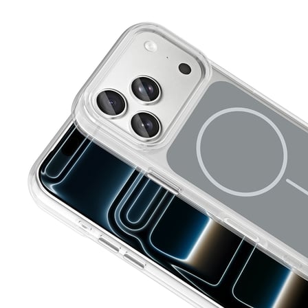 iPhone 17 Pro Kılıf Metal Buton Tasarımlı İkonik Sert Silikon Kapak