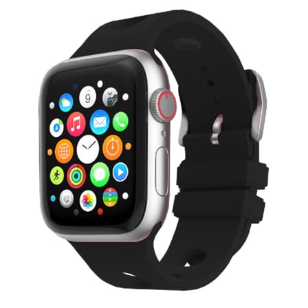 Watch 38mm Delikli Tasarım MKST KRD-147 Silikon Kordon - Gri