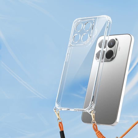 15T Pro Kılıf Airbagli Takılabilir Askı Aparatlı NRTK Snap Silikon Kapak - Şeffaf