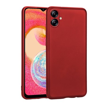 Galaxy A07 Kılıf MKST Premier Silikon Kapak - Kırmızı