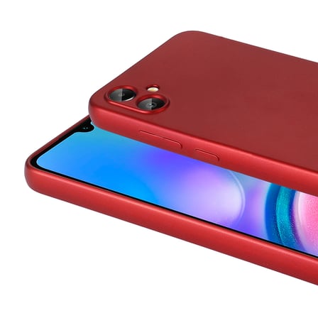 Galaxy A07 Kılıf MKST Premier Silikon Kapak - Kırmızı