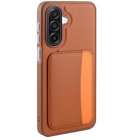Galaxy A17 Kılıf Kartlıklı NRTK X-Kart Silikon Kapak - Koyu Gri