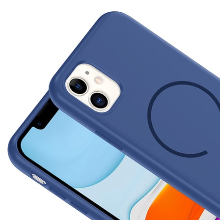iPhone 11 Kılıf MagSafe Destekli Kamera Korumalı Yumuşak Silikon Novatech
