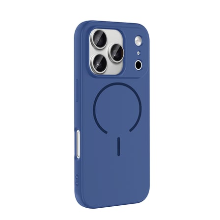 iPhone 17 Pro Max Kılıf M-safe Şarj Özellikli NRTK Meta Kapak - Titanyum-Gri