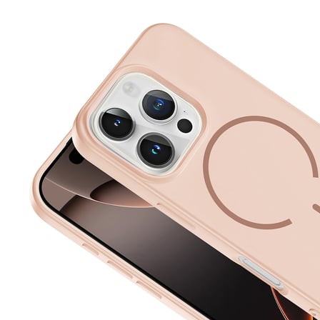iPhone 16 Pro Kılıf Meta Lansman M-Safe Kamera Korumalı içi Kadife Yumuşak Renkli Süet Silikon