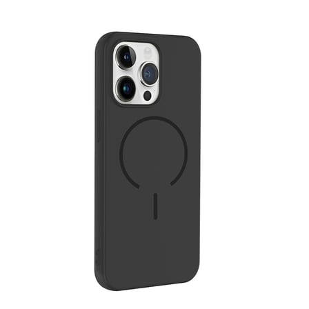 iPhone 13 Pro Kılıf M-safe Şarj Özellikli MKST Meta Kapak - Siyah