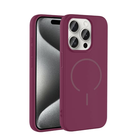 iPhone 15 Pro Max Kılıf MagSafe Destekli Kamera Korumalı Yumuşak Silikon Novatech