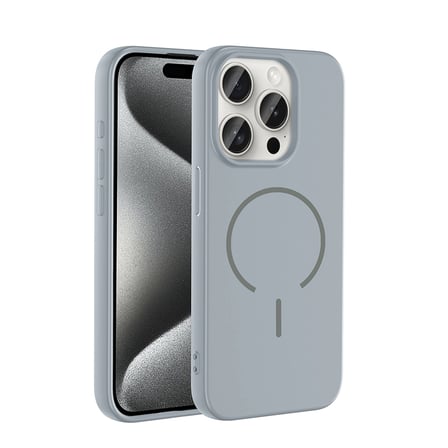 iPhone 15 Pro Max Kılıf MagSafe Destekli Kamera Korumalı Yumuşak Silikon Novatech