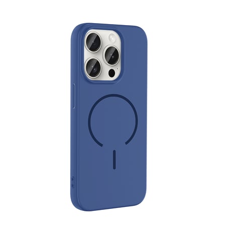 iPhone 15 Pro Max Kılıf M-safe Şarj Özellikli NRTK Meta Kapak - Titanyum-Gri