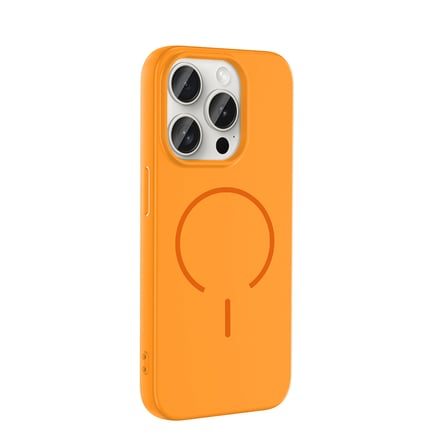 iPhone 15 Pro Max Kılıf M-safe Şarj Özellikli NRTK Meta Kapak - Titanyum-Gri
