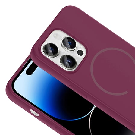 iPhone 14 Pro Max Kılıf MagSafe Destekli Kamera Korumalı Yumuşak Silikon Novatech
