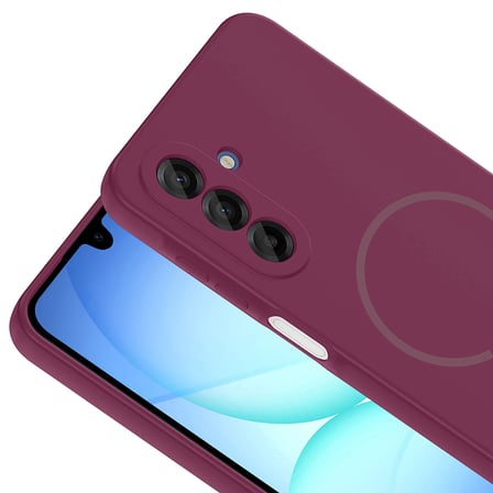 Galaxy A17 Kılıf MagSafe Destekli Kamera Korumalı Yumuşak Silikon Novatech