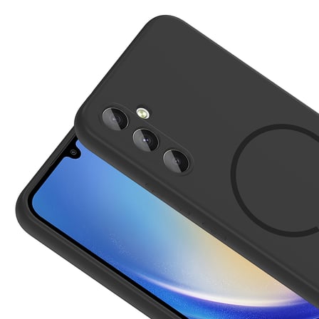 Galaxy A14 Kılıf MagSafe Destekli Kamera Korumalı Yumuşak Silikon Alan Tech