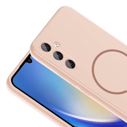 Samsung Galaxy A24 Kılıf Meta Lansman M-Safe Kamera Korumalı içi Kadife Yumuşak Renkli Süet Silikon