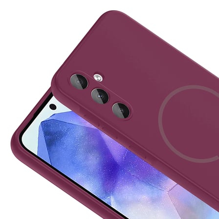 Galaxy A35 Kılıf MagSafe Destekli Kamera Korumalı Yumuşak Silikon Novatech