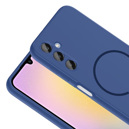 Galaxy A15 Kılıf MagSafe Destekli Kamera Korumalı Yumuşak Silikon Alan Tech