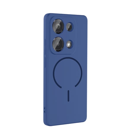Redmi Note 13 Pro 4G Kılıf M-safe Şarj Özellikli NRTK Meta Kapak - Siyah