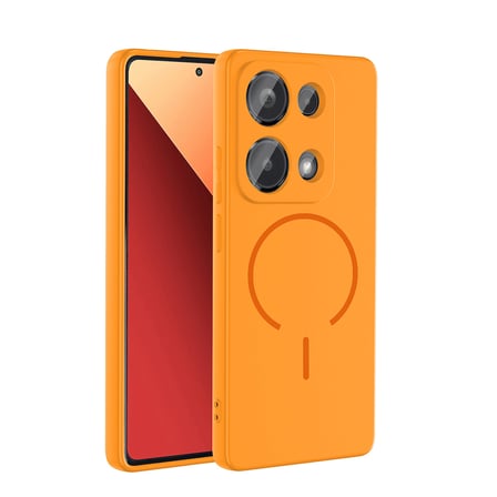 Xiaomi Redmi Note 13 Pro 4G Kılıf MagSafe Destekli Kamera Korumalı Yumuşak Silikon Maks
