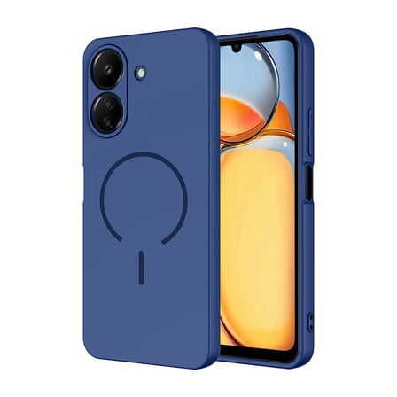 Redmi 13C Kılıf M-safe Şarj Özellikli NRTK Meta Kapak - Kahverengi