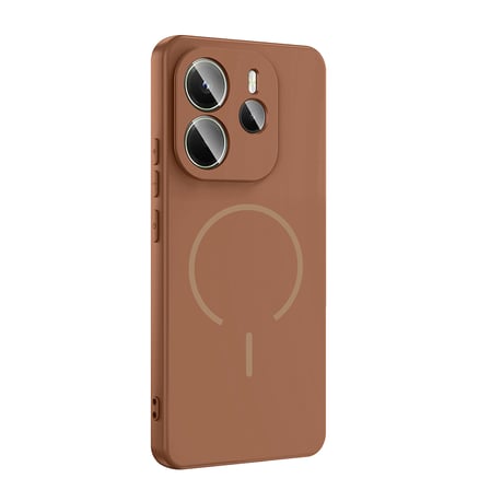 Redmi Note 14 4G Kılıf M-safe Şarj Özellikli MKST Meta Kapak - Siyah